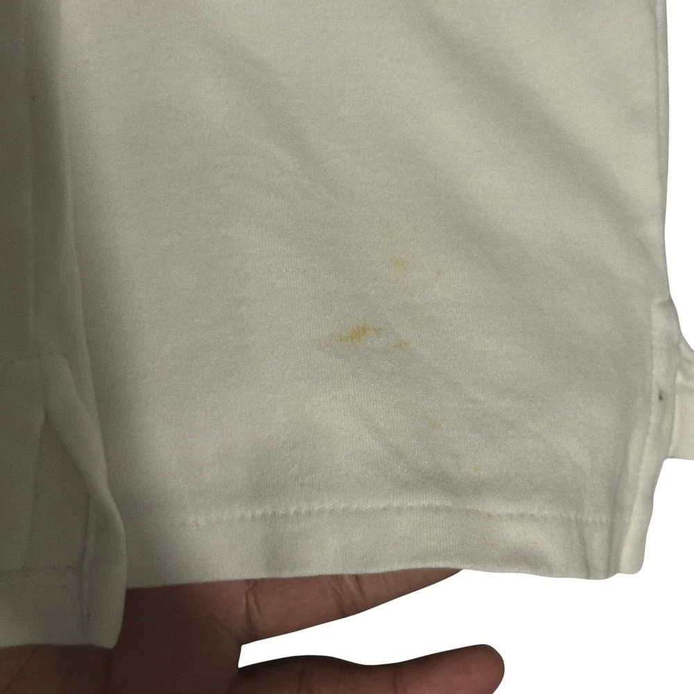 Size 12 Months - Ralph Lauren Polo Shirt White Short Sleeve Pique Knit